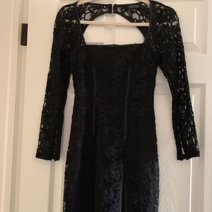 Topshop Lace Black Dress